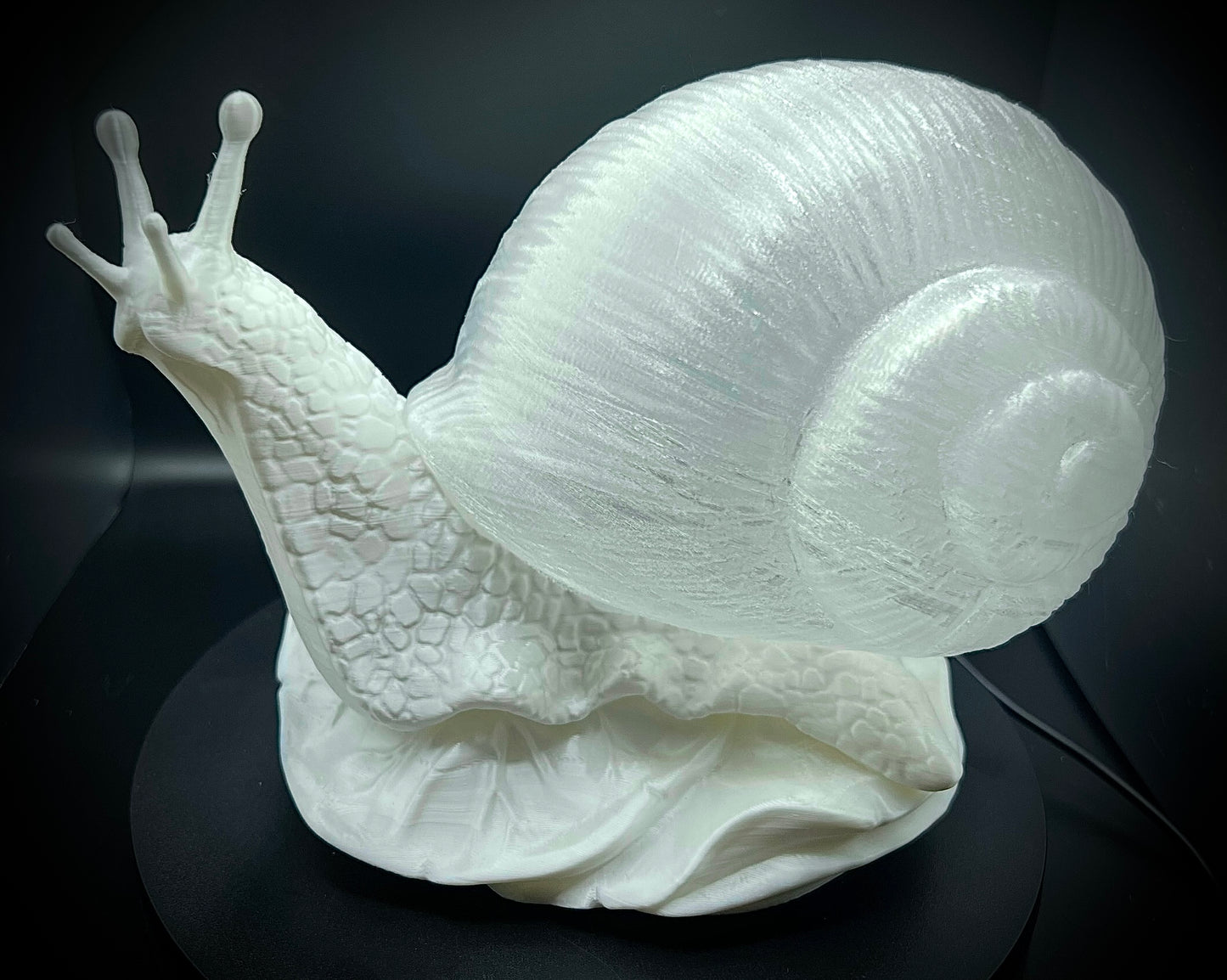 Enchanting Spun Sugar Snail Lamp
