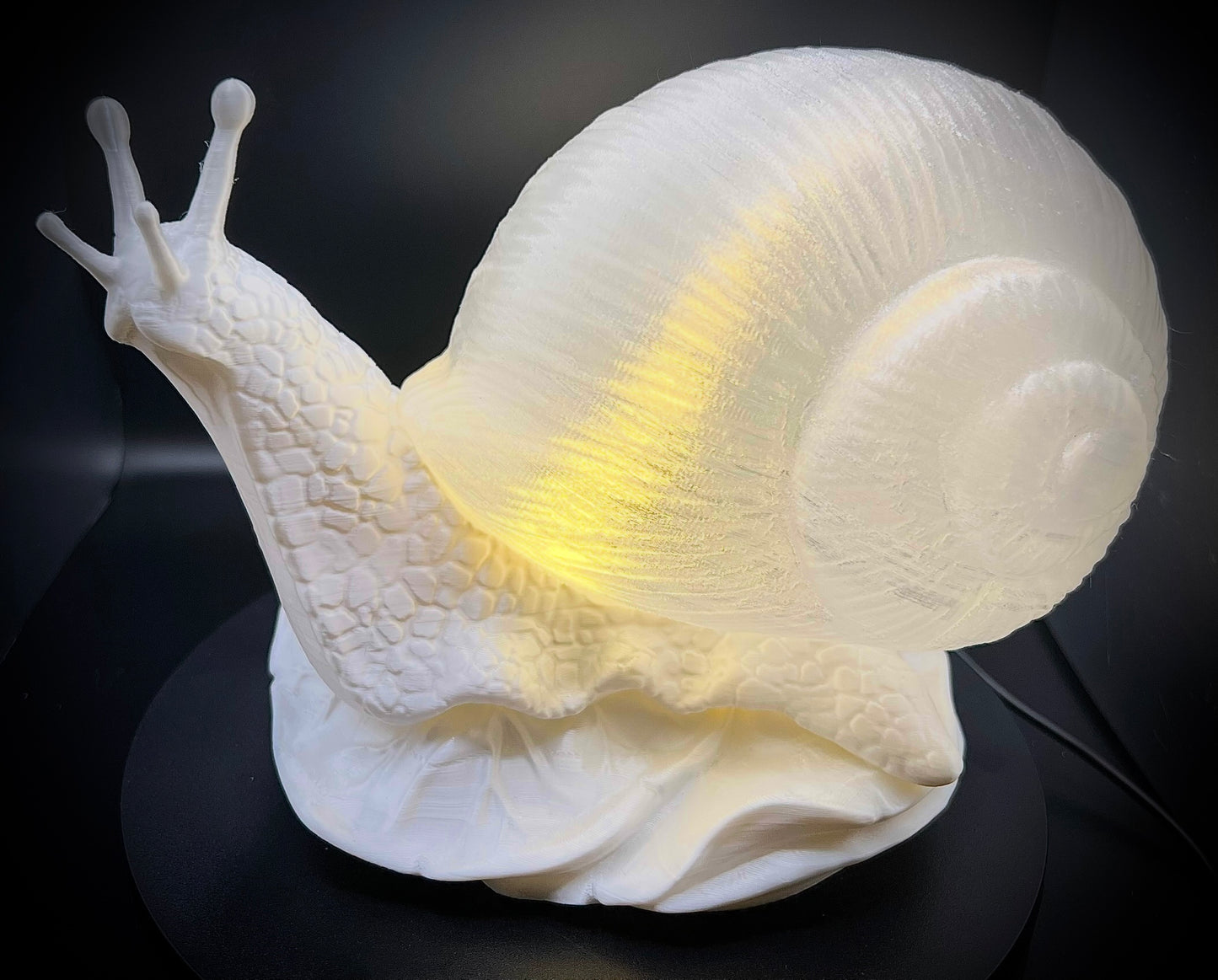 Enchanting Spun Sugar Snail Lamp