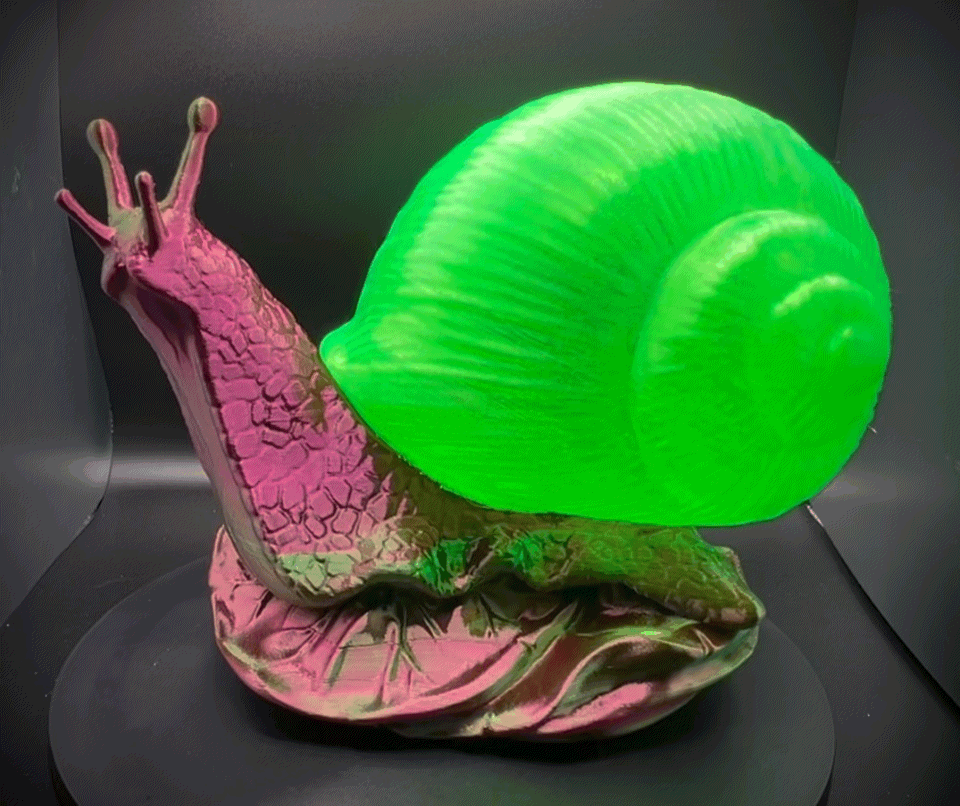 Enchanting Toxic Tulip Snail Lamp