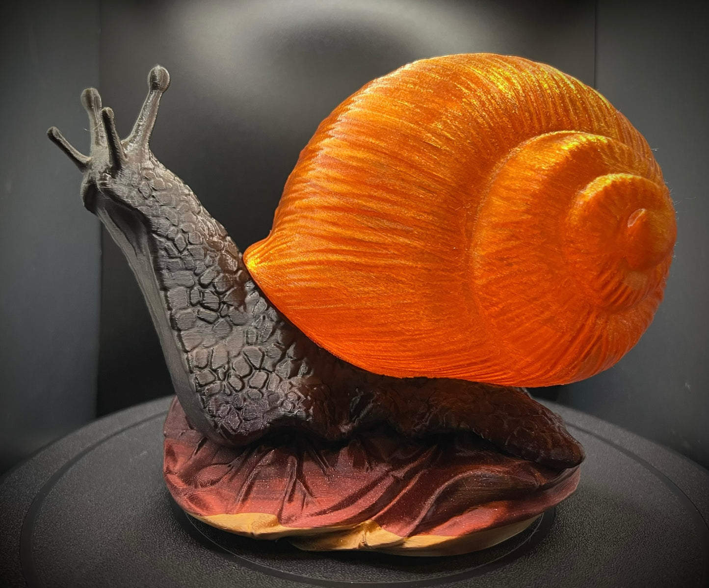 Enchanting Dark Chocolate Snail Lamp