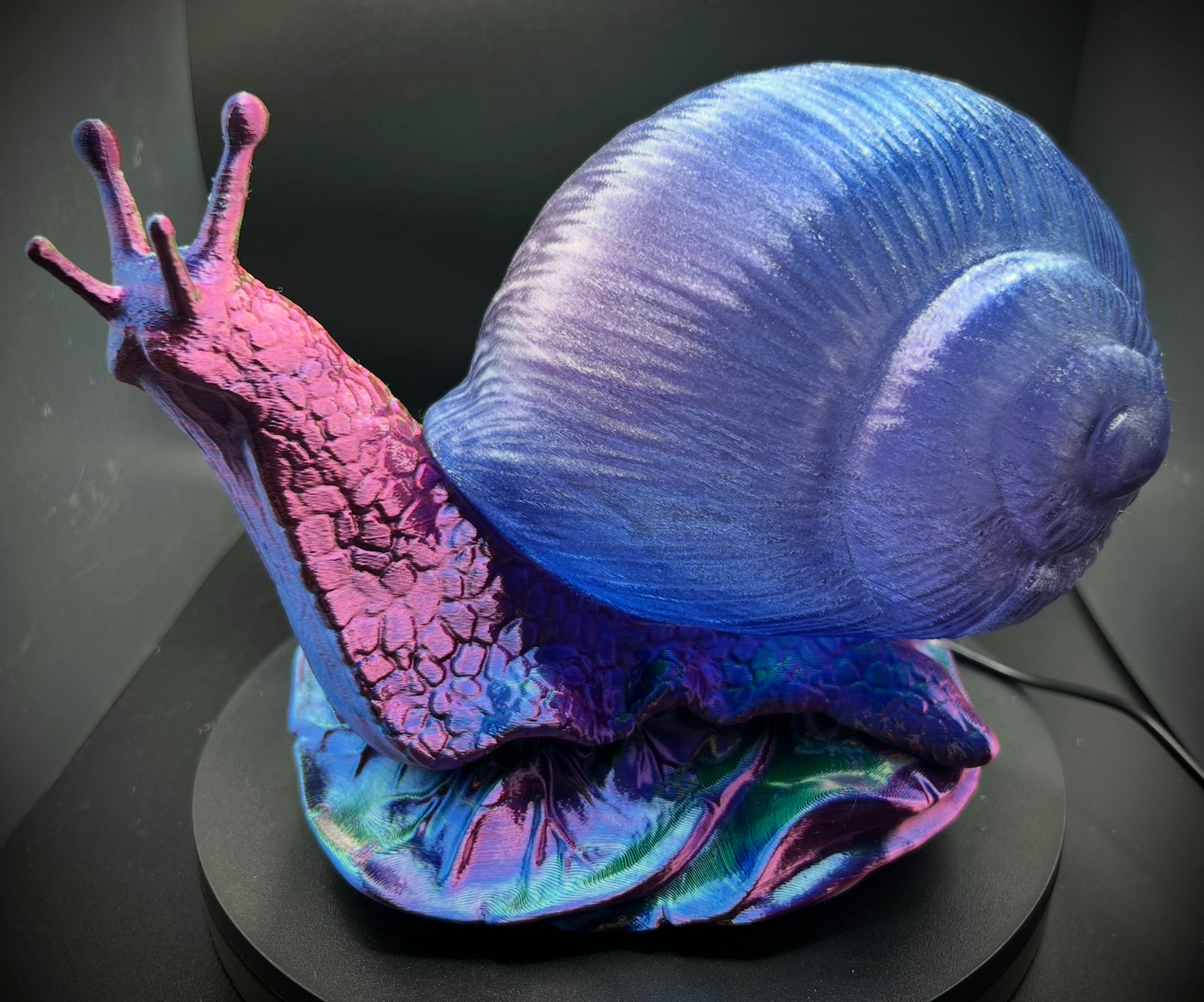 Enchanting Iridescent Iris Snail Lamp