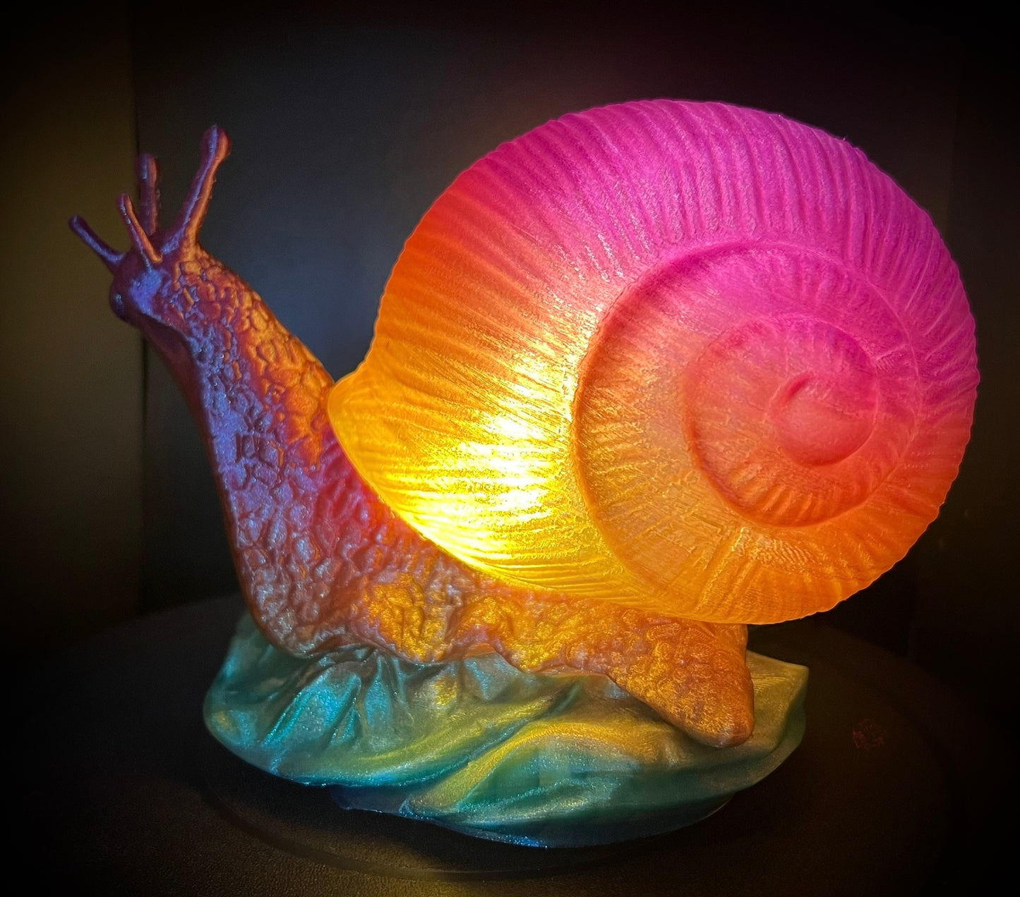 Enchanting Rainbow Snail Lamp *colorful options*