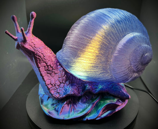 Enchanting Iridescent Iris Snail Lamp