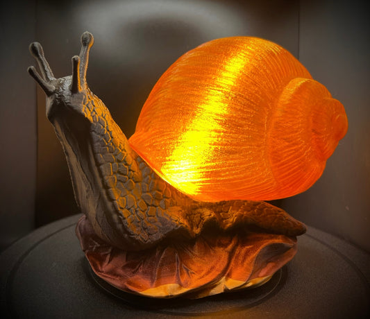 Enchanting Dark Chocolate Snail Lamp