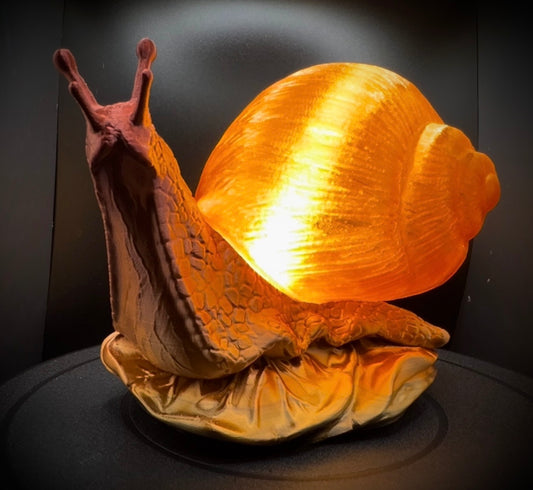 Enchanting Copper Snail Lamp