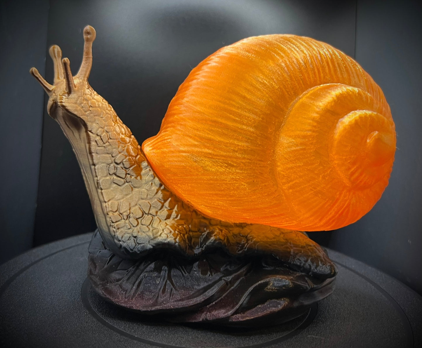 Enchanting Golden Snail Lamp