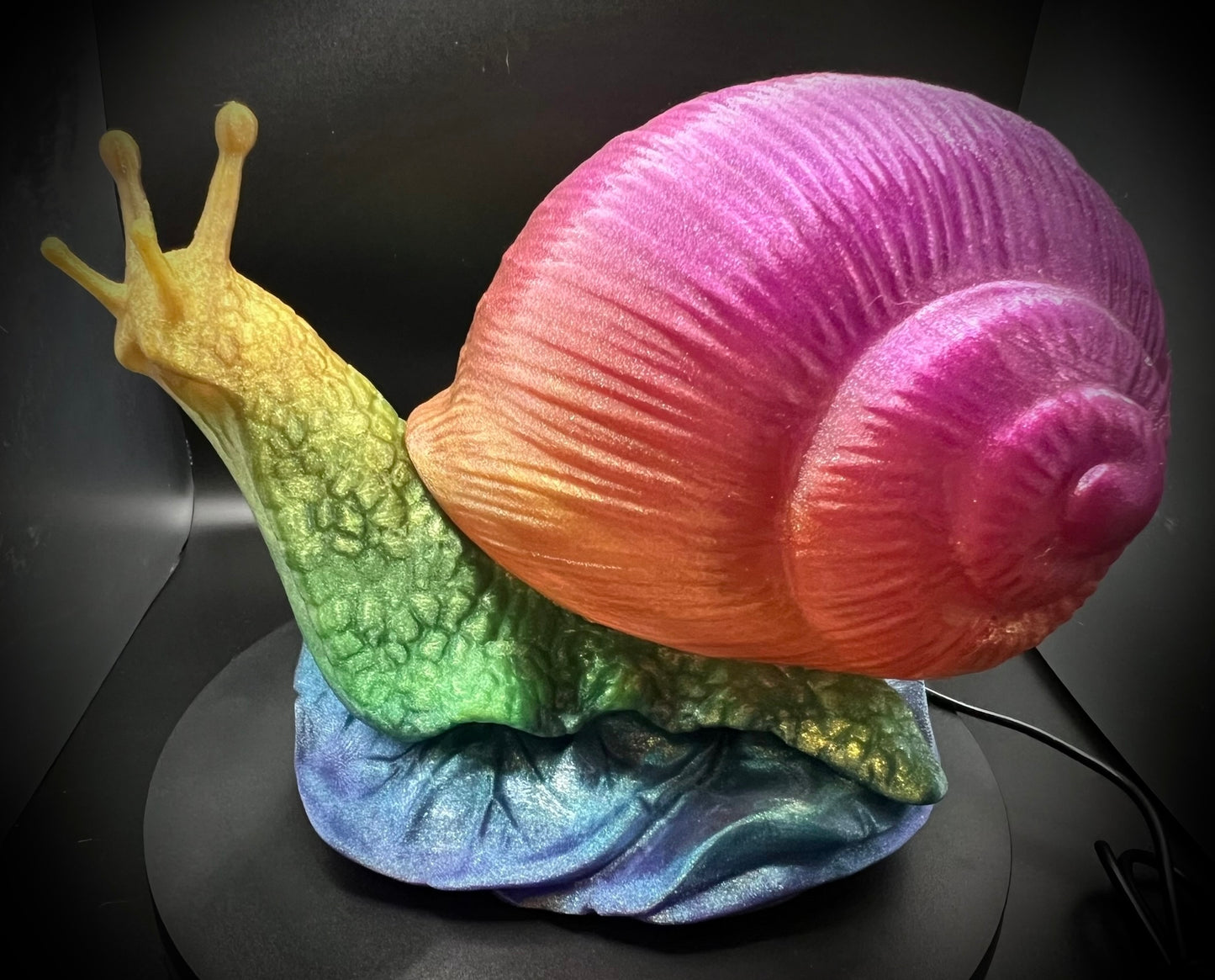 Enchanting Rainbow Snail Lamp *colorful options*