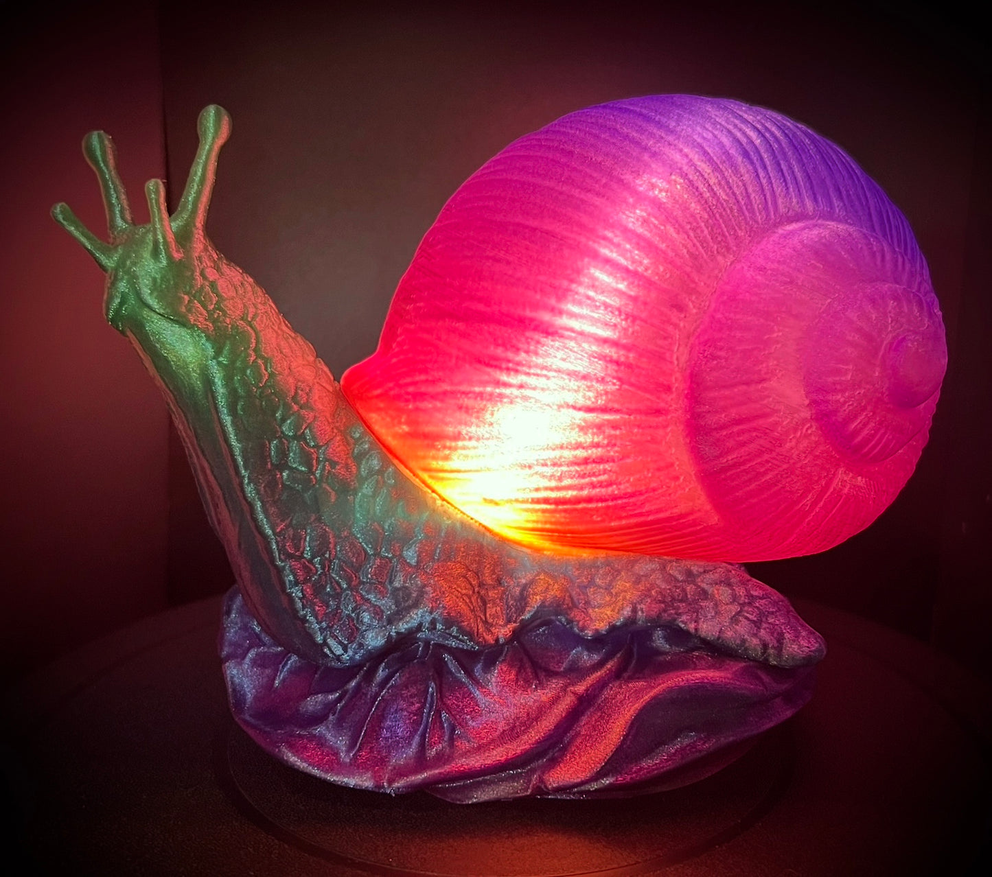 Enchanting Rainbow Snail Lamp *colorful options*