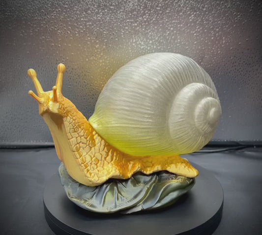Ultra Portable Lemon Cloud Snail Lamp